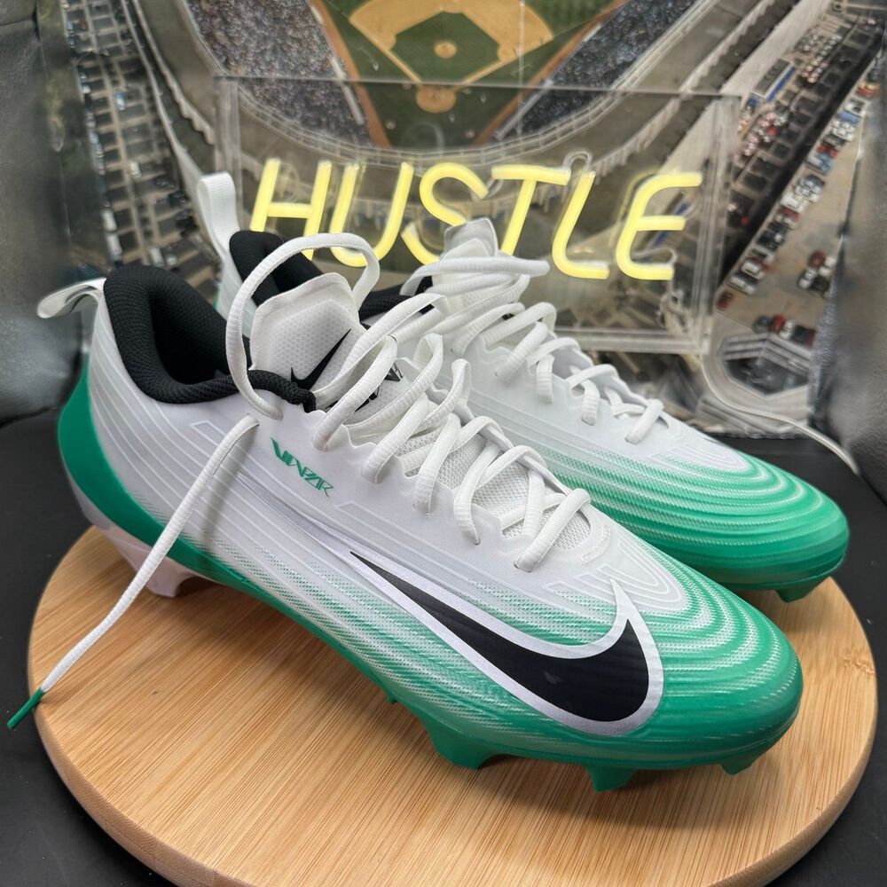Nike Vapor Speed 3 Football Cleats Mens White Stadium Green Size 11.5 NEW
